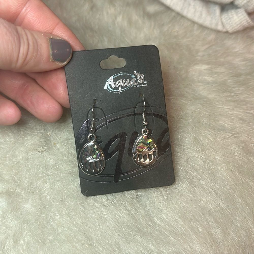 Aqua 9 earrings (1685B) NEW